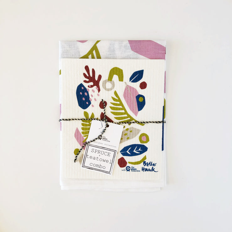 Spruce Cloth/Tea Towel Combo
